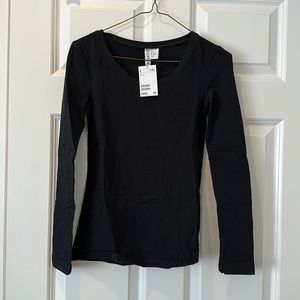 H&M black size S long sleeve new